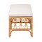 Bali & Pari Ibiza Modern bohemian Natural Brown Rattan Bench 239-13581-ZORO - alternate 6